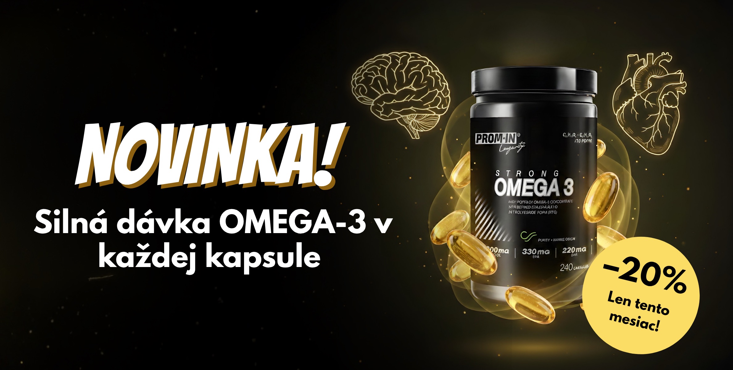 Novinka Omega 3 Strong so zľavou 20% do konca mesiaca
